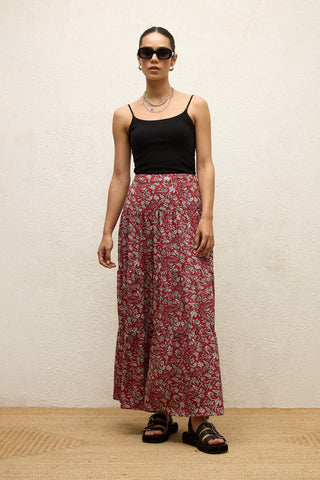 Viscose Patterned Skirt Ethnic