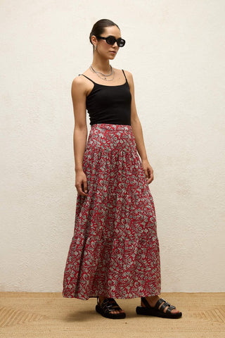 Viscose Patterned Skirt Ethnic