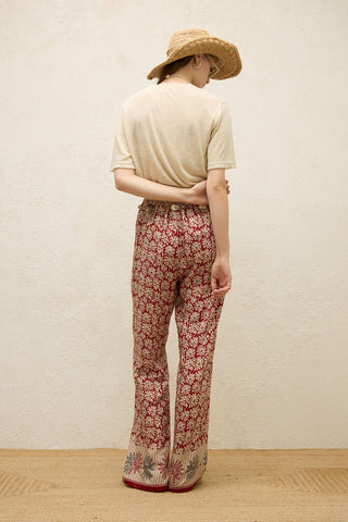 Viscose Patterned Trousers Dalia