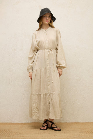 Cotton Oversized Dress Natural