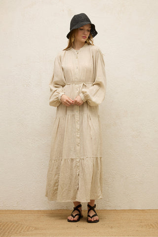 Cotton Oversized Dress Natural