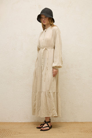 Cotton Oversized Dress Natural
