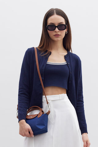 Mari Small Shopper Bag Navy Blue