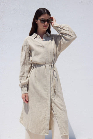 Long Muslin Tunic Sand