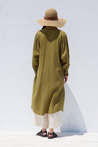 Long Muslin Tunic Green