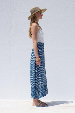 Patterned Wrap Viscose Skirt Simone