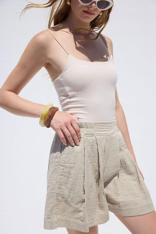 Relaxed Muslin Shorts Sand