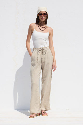 Muslin Relaxed Pants Sand