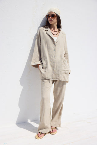 Muslin Rahat Pantolon Kum