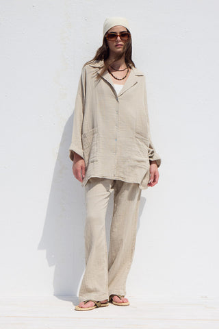 Muslin Rahat Pantolon Kum
