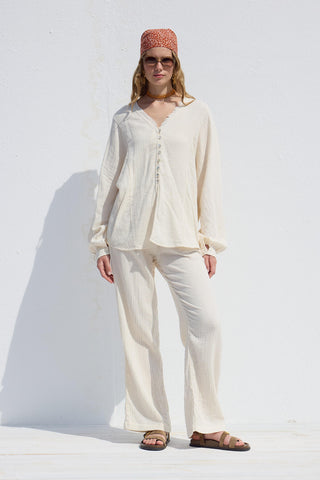 Muslin Relaxed Pants Ecru