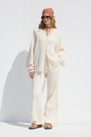 Muslin Relaxed Pants Ecru