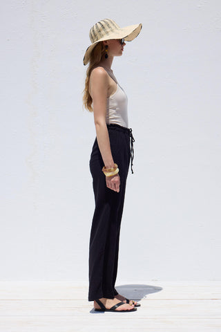 Muslin Relaxed Pants Black