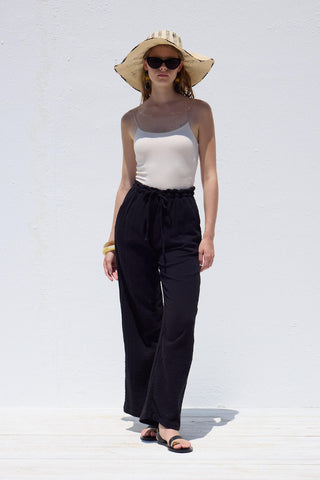 Muslin Relaxed Pants Black