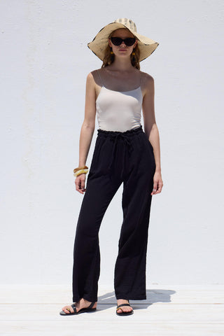 Muslin Relaxed Pants Black