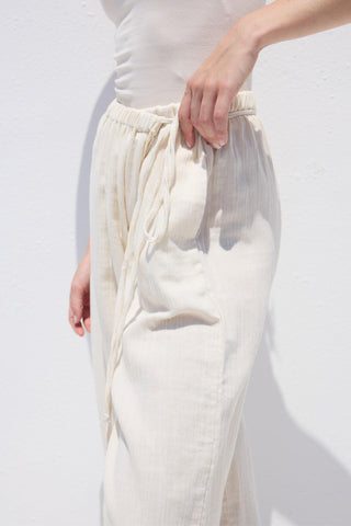 Muslin Wrap Trousers Ecru