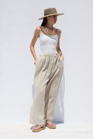 Muslin Wrap Trousers Sand