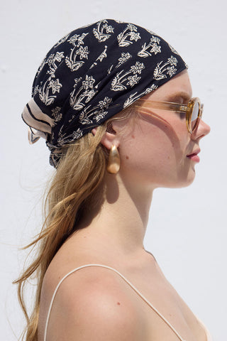 Desenli Pamuklu Atkı Çiçek