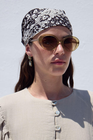 Desenli Pamuklu Atkı Lola