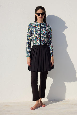 Swimsuit With Front Zip Multi Color