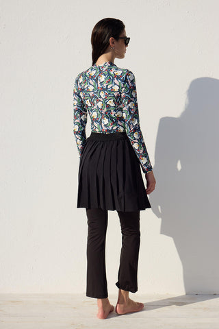 Swimsuit With Front Zip Multi Color