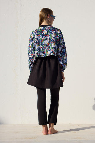 3 Piece Modest Swimsuit Set With Windbreaker Multi Color