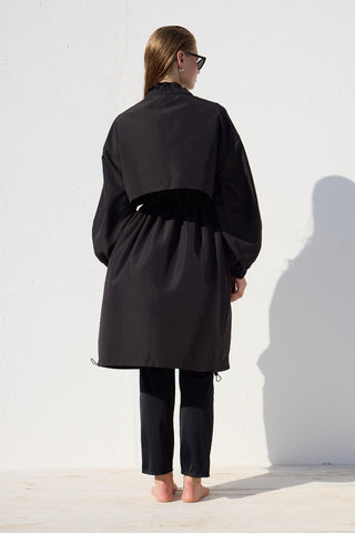 Oversized Long Swimsuit Black