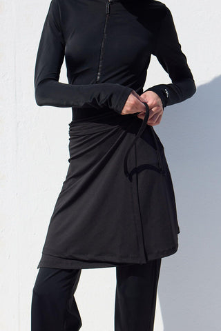 Modest Swim Skirt Black