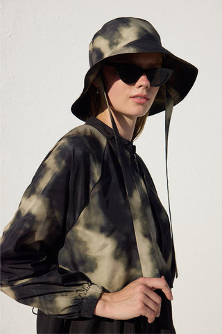 İpli Soluk Batikli Kova Şapka