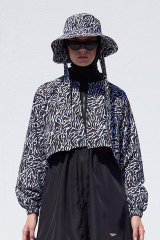 Bucket Hat With String Zebra