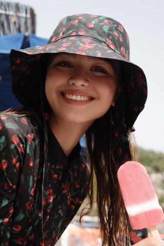 Bucket Hat With String Cherry