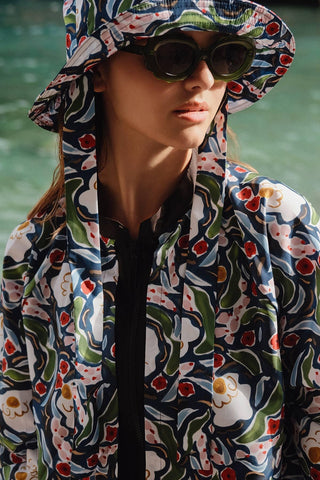 Bucket Hat With String Multi Color