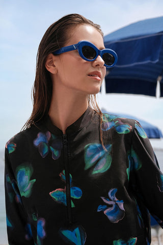 Brush Parachute Fabric 3 Piece Modest Swim Set Standard