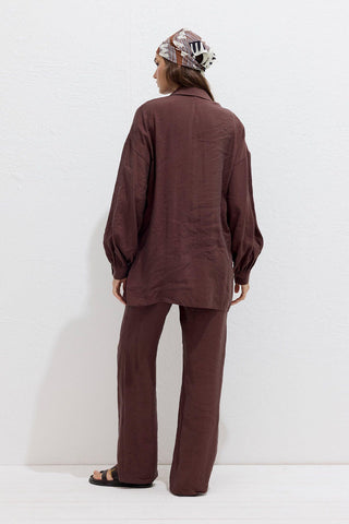 Modal Comfort Shirt Brown