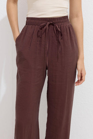 Modal Comfort Trousers Brown