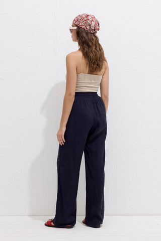 Modal Comfort Trousers Navy Blue