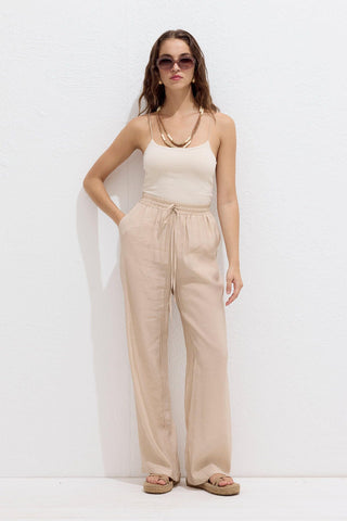 Modal Comfort Trousers Beige