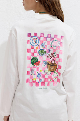 Long-Sleeve Printed T-Shirt Summer Needs