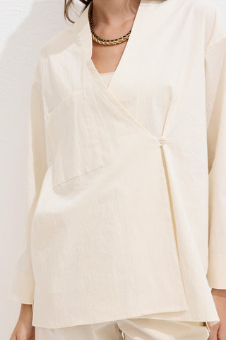 Premium Cotton Kimono Natural