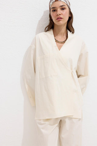 Premium Cotton Kimono Natural