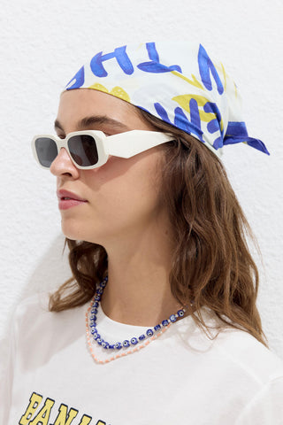 Desenli Pamuklu Atkı Doğa