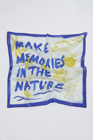 Desenli Pamuklu Atkı Doğa