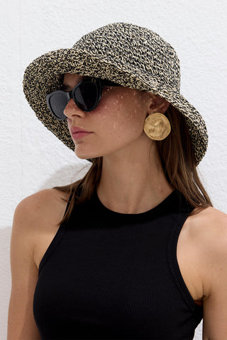 Straw Bucket Hat Heathered