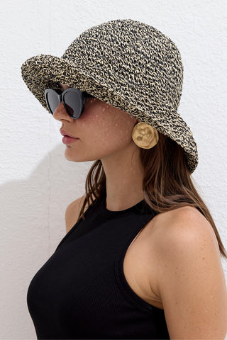 Straw Bucket Hat Heathered