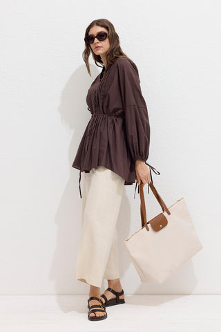 Mari Large Shopper Bag Beige