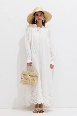 Çift Askılı Hasır Mini Çanta Bej