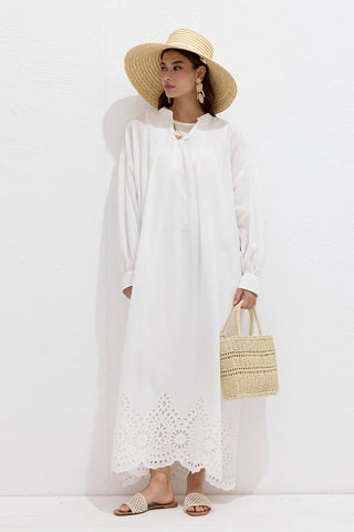 Çift Askılı Hasır Mini Çanta Bej