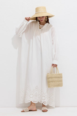 Çift Askılı Hasır Mini Çanta Bej