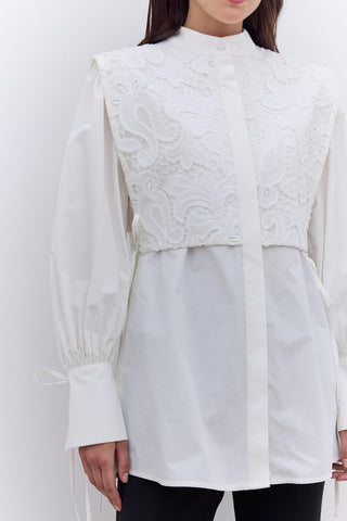 Limited Edition Lace Tunic Ecru