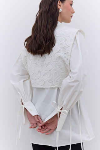 Limited Edition Lace Tunic Ecru